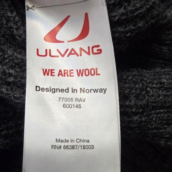 NWT Ulvang Rav Wool Sweater Grey Zip Unisex Size Small - Picture 9 of 11
